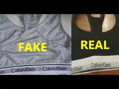 fake calvin klein bralette vs real|Calvin Klein crop top bralette real vs fake. How to spot original .